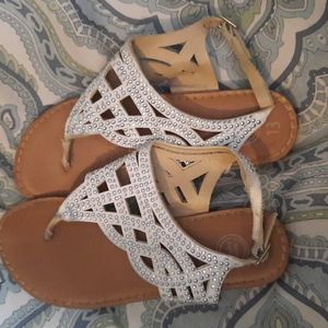 Girls Sparkly Sandals Size 13